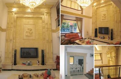 砂巖背景墻 室內外裝潢的自然藝術與實用美學